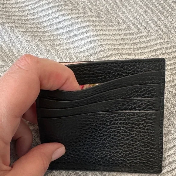 Gucci Black Wallet with Gold GG Logo